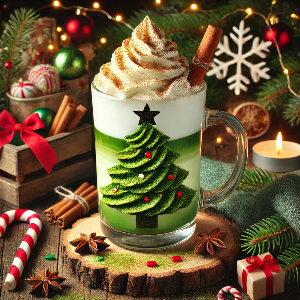 Christmas Tree Matcha Latte Recipe
