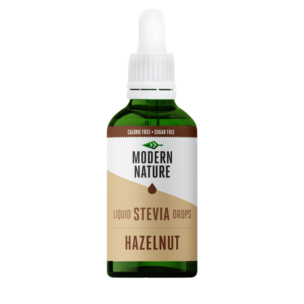 Liquid Stevia Drops Sweetener - Hazelnut Flavour - 100ml