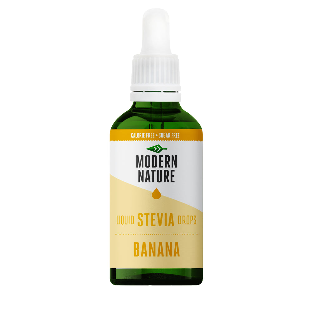 Liquid Stevia Drops Sweetener - Banana Flavour - 100ml