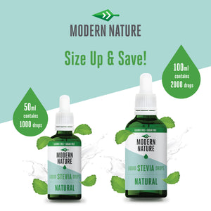 Flüssiger Stevia-Tropfen-Süßstoff – natürliches Aroma – 100 ml